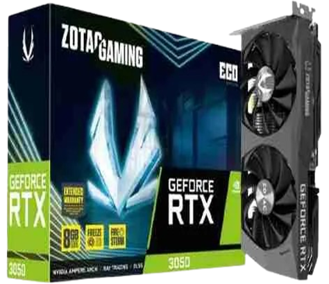 ZOTAC G GeForce RTX 3050 ECO 8GB GDDR6 Graphics Card – ZT-A30500K-10M