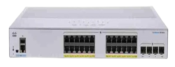 Cisco CBS350-24P-4X-UK 24-Port L2/L3 GE Managed PoE Switch 10G SFP Ports